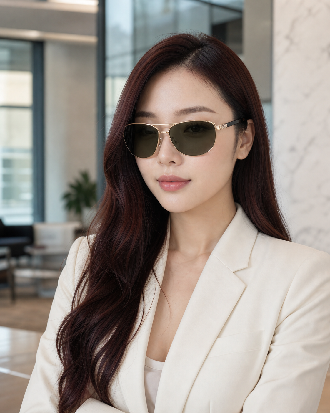 Police eyewear business campaign